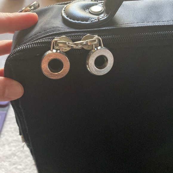 💘🖤💘 TARGUS BLACK CANVAS  LAPTOP BACKPACK CARRY-ON CASE BAG - Picture 3 of 7